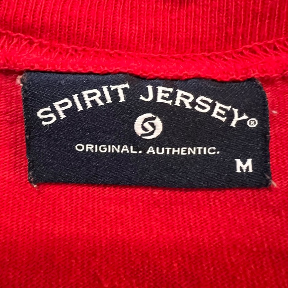 Spirit Jersey University of Louisville Red Black White Tie Shirt. Size Medium. - Picture 3 of 11